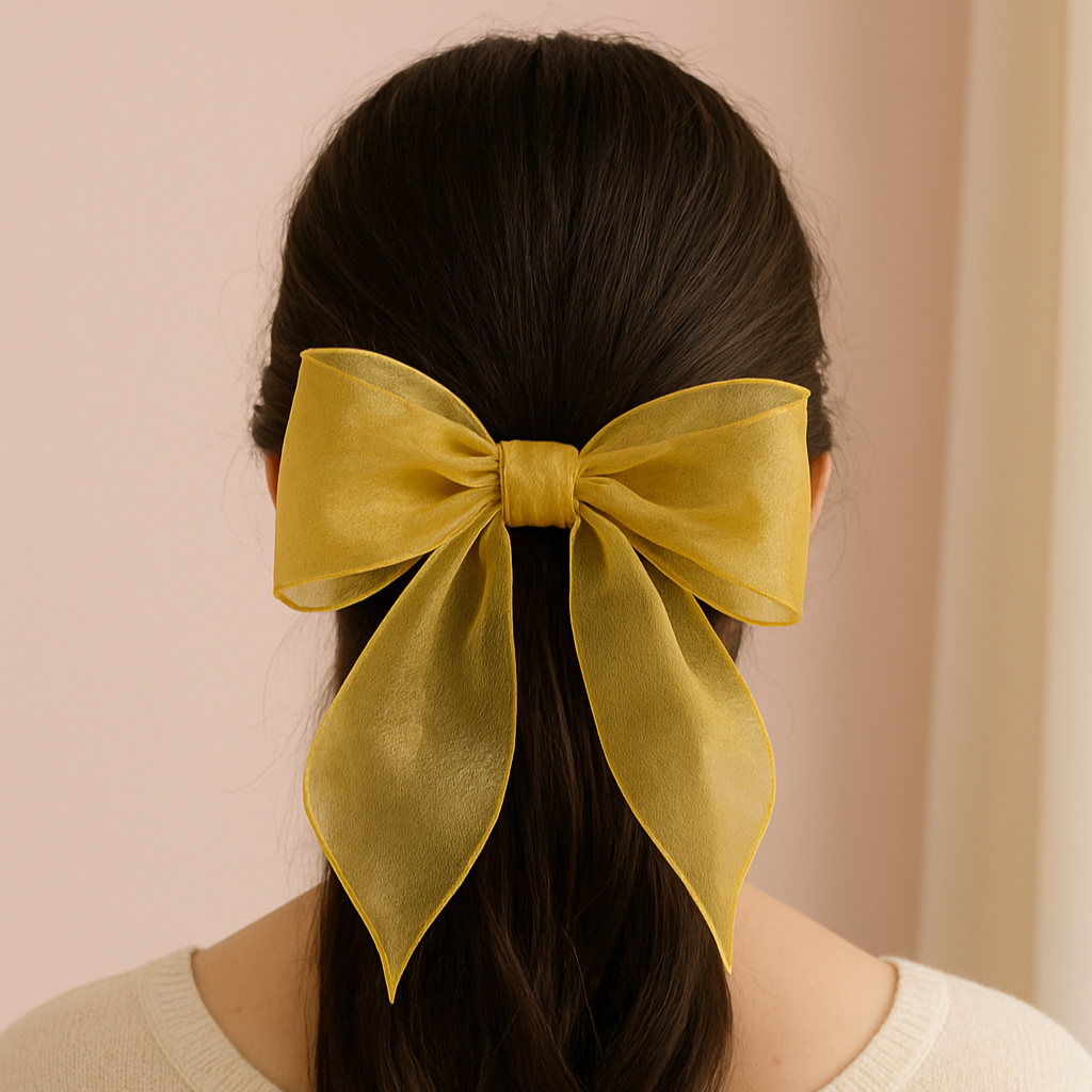 Golden Glow Hair Bow π