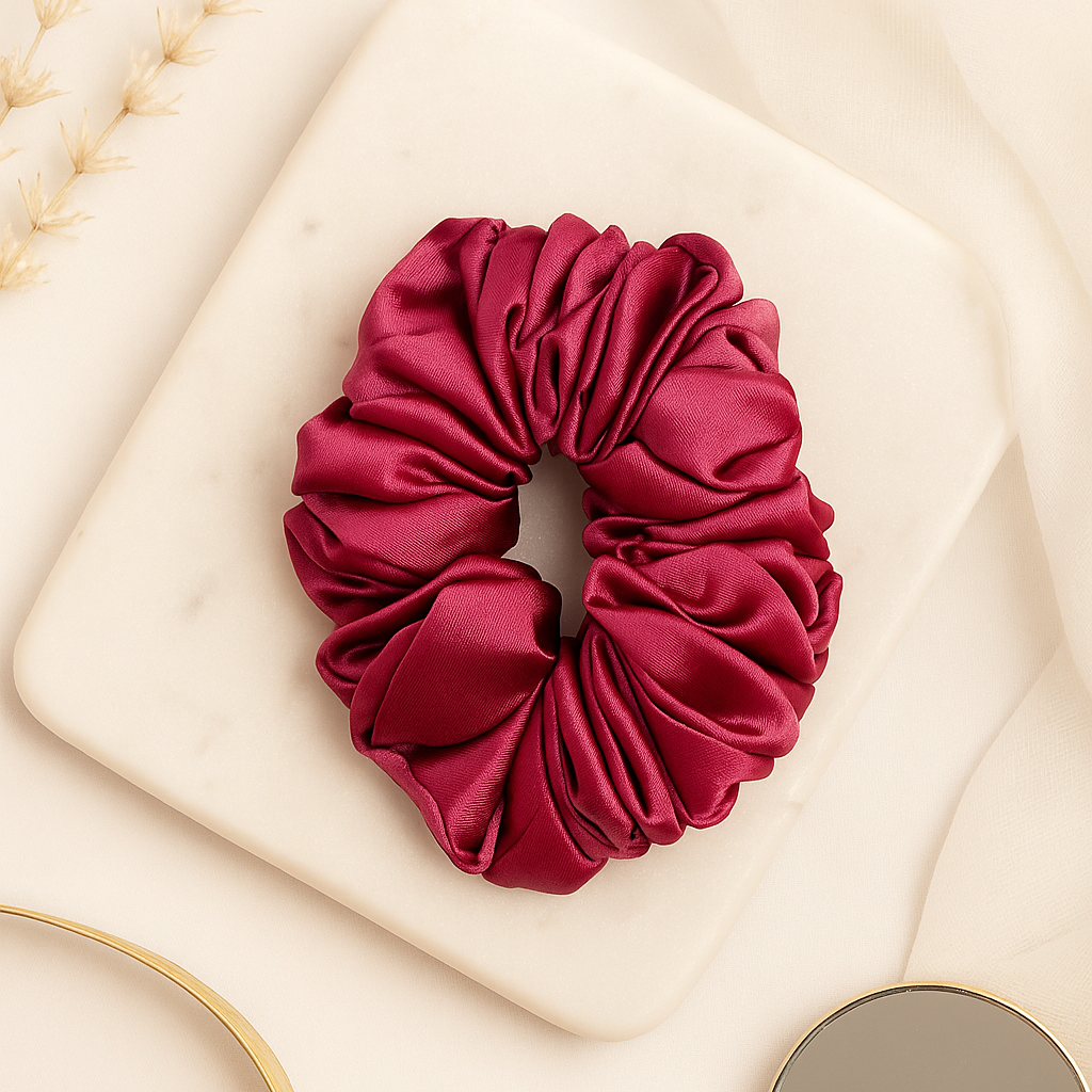 Hot Crush Satin Scrunchie 💖