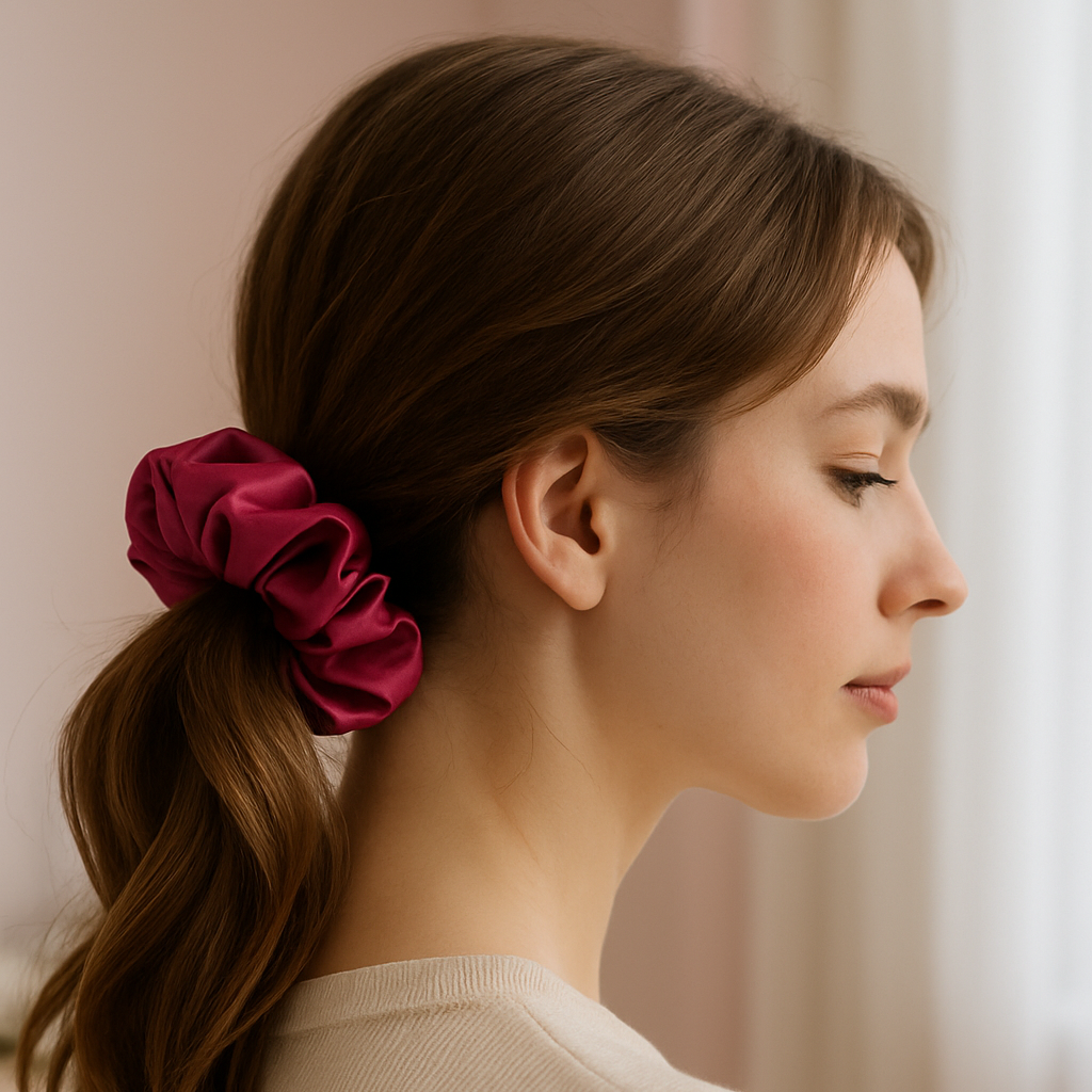Hot Crush Satin Scrunchie 💖