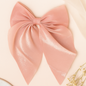 Blush Pink Organza Hair Bow
