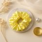 Sunshine Yellow Satin Scrunchie