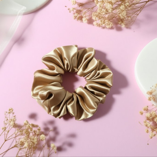Golden Hour Satin Scrunchie