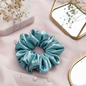 Aqua Dreams Satin Scrunchie