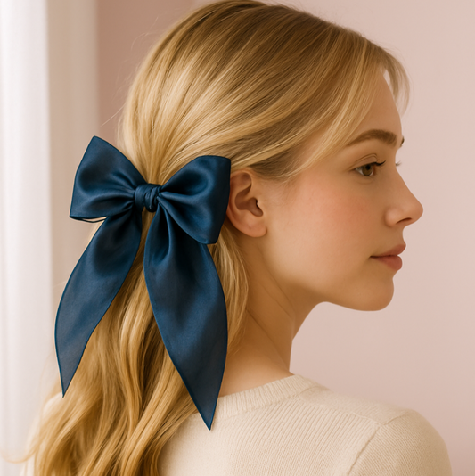 Midnight Charm Organza Bow