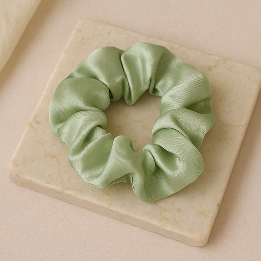 Pastel Green Scrunchie