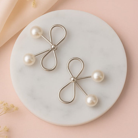 Pearlcore Bow Drop Earrings