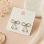 Pearlcore Bow Drop Earrings